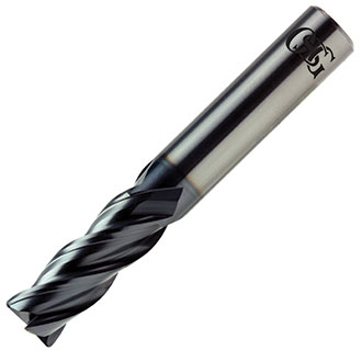 Number of Flutes: 4 TiAlN 3/8 Milling Dia. 1/2 Length of Cut Osg Corner Radius End Mill VG434-3754 