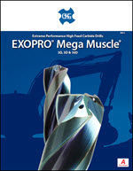 3-Flute 3XD 27/64 EXOPRO Mega Muscle Stub Length Coolant-Thru Carbide Drill WD1 Coated OSG List 5600